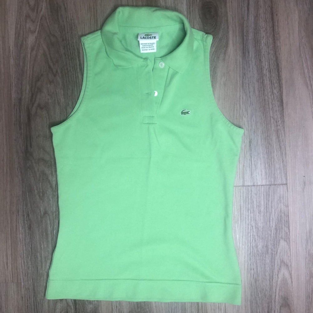 Lacoste sleeveless polo shirt like new size 36